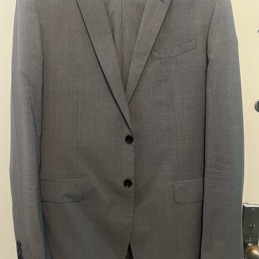 Burberry Charcoal Gray Blazer